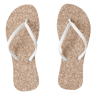 Tongs Parties scintillant de broche Rose Gold Blush Glit