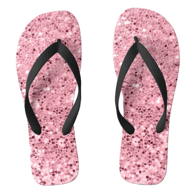 Tongs Parties scintillant d'or Rose Flipflop Sandales pe (Semelle)