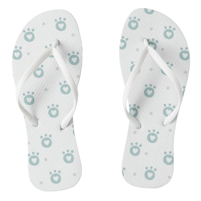 Tongs Pâtes de pois mignonnes avec Coeurs Flipflops (Semelle)