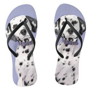 Tongs Peinture Dalmatienne - Cute Original Chien Art