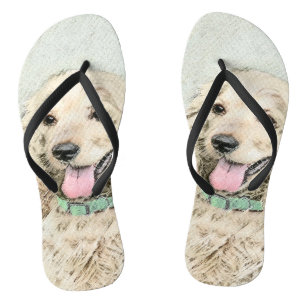 Tongs Peinture de Cocker Spaniel Buff - Art de chien ori