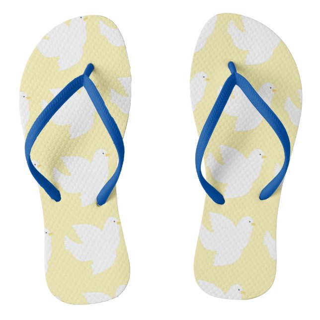 Tongs peinture de colombe (Semelle)