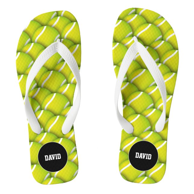 Tongs Personnalisable Cool Tennis Motif cadeau Sport (Semelle)