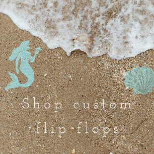 Tongs personnalisées, cadeau pour elle, plage, cadeau d'