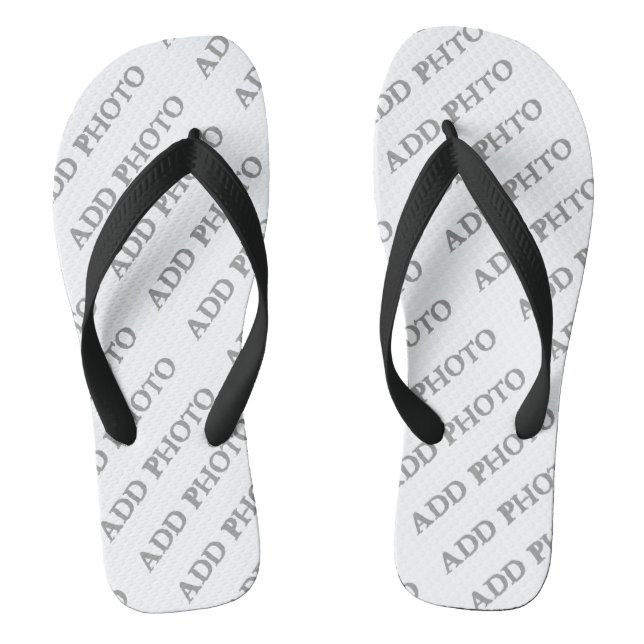Tongs Personnaliser Ajouter un nom Photo ou oeuvre d'art (Semelle)
