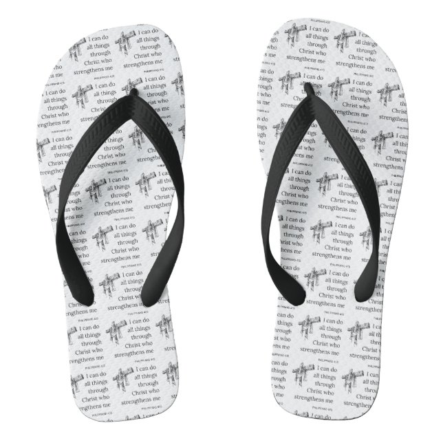 Tongs Philippiens 4:13 Bible Scripture KJV Citation Unis (Semelle)