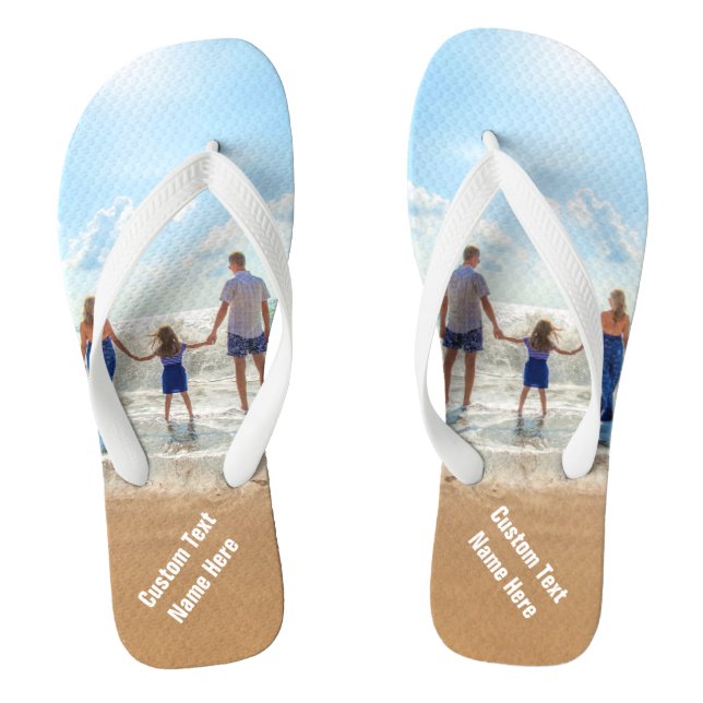 Tongs Photo personnalisée Flip Flops Offrez vos photos e (Semelle)