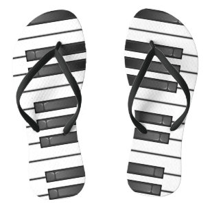 Tongs Piano Clavier Design Flip Flops