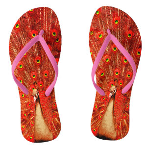 Tongs Pic Rouge Disposant De Ses Plumes Rouges,