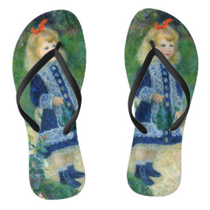 Tongs Pierre-Auguste Renoir - Une fille avec une canne d