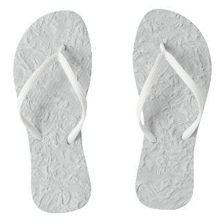 Tongs Pierre texturée blanche, Art Abstrait monochrome