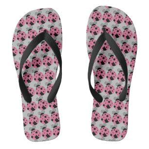 Tongs Pink Ladybug