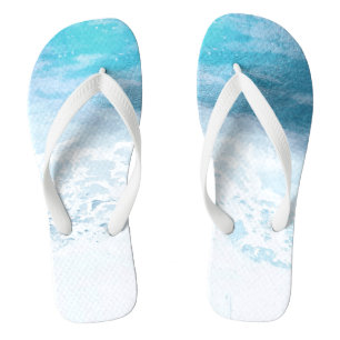 Tongs PixDezines Rivage Bleu Aqua