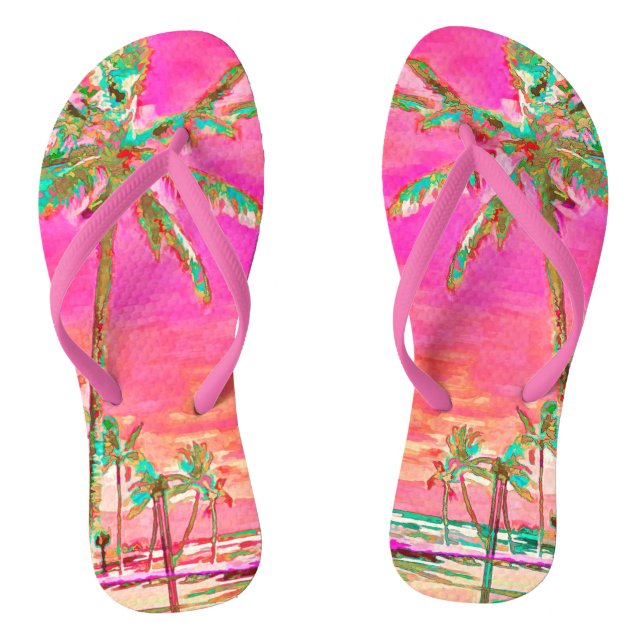 Tongs PixDezines Vintage Hawaii, baie de Mauna Lani (Semelle)