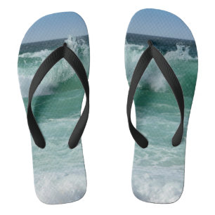 Tongs Plage Bord de mer Vagues Sable Modèle tendance