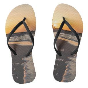 Tongs Plage De Marche En Couple À Sunrise John 15 12