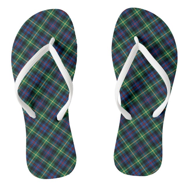 Tongs Plaid écossais coloré Farquharson Tartan (Semelle)