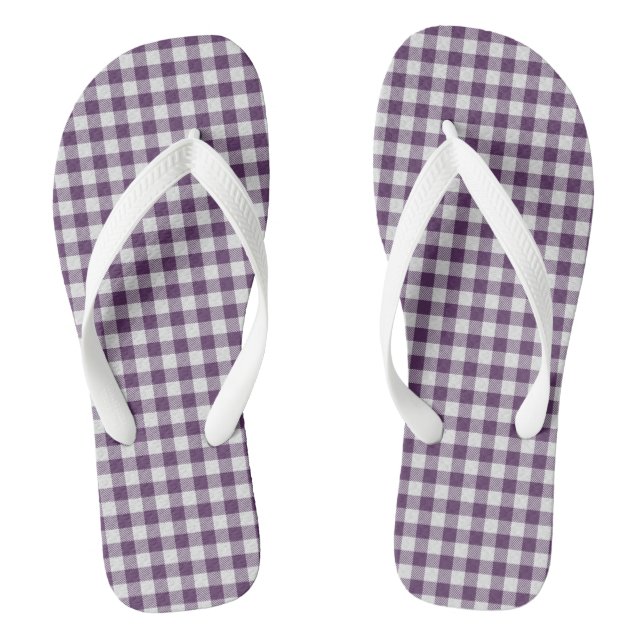 Tongs Plaid violet (Semelle)