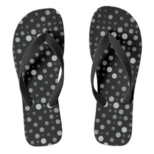 Tongs Pointe Polka 01.Gray Black BG