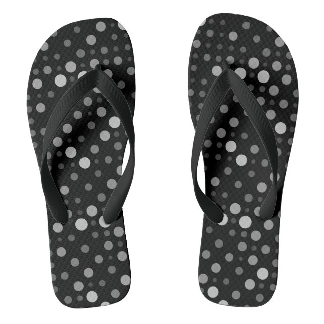 Tongs Pointe Polka 01.Gray Black BG (Semelle)