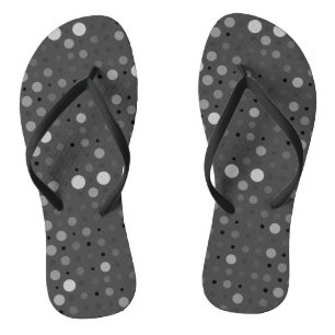 Tongs Polka Dot 01.Gray DGrey BG