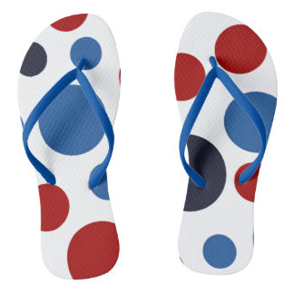Tongs Polka-Dot USA - Tournons patriotiques