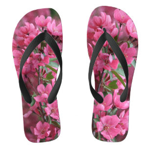 Tongs Pommes de crabe des Prairies fleurissent