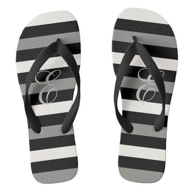 Tongs Porte-mère blanche et noire (Semelle)