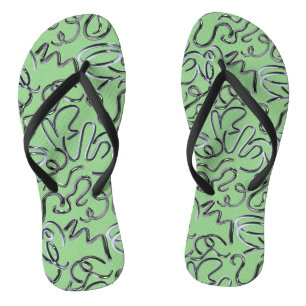 Tongs Poser quelques métaux sur moi x4 L Green BG