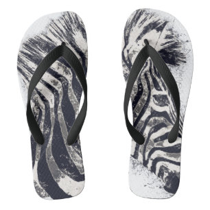Tongs PUNKED - Zebra Flip Flops