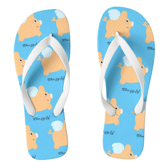 Tongs Quand les porcs volent (Semelle)
