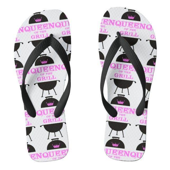 Tongs Queen Of The Grill, Couronne Rose (Semelle)