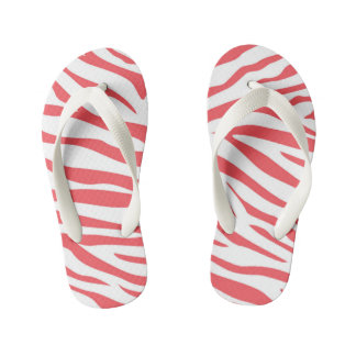 Tongs rayés zèbre pour enfants