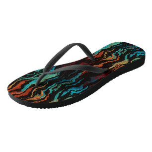 Tongs Regard dans l'abstrait du feu