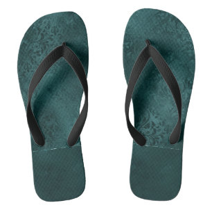 Tongs Romance Turquoise de minuit   Dark Satiny Grunge D