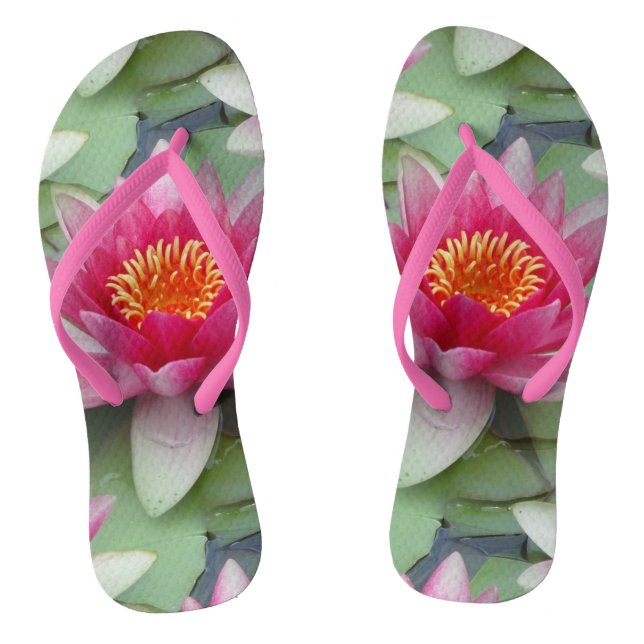 Tongs Rose Lotus Water Lily (Semelle)