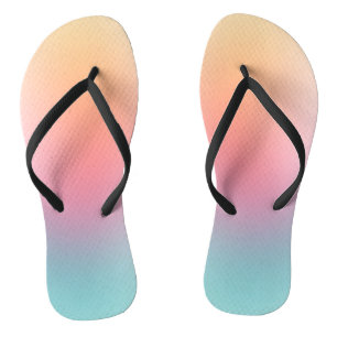 Tongs Rouge rose orange jaune bleu pourpre vert arc-en-c