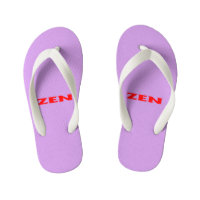 Tongs rouges lilas Zen
