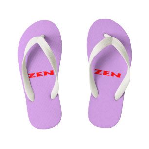 Tongs rouges lilas Zen