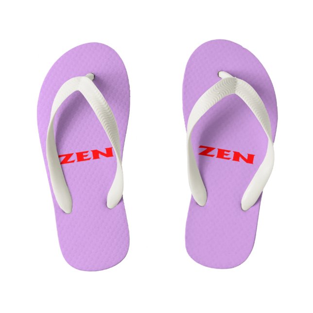 Tongs rouges lilas Zen (Semelle)