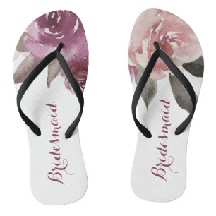 Tongs Russe aquarelle mariage de femme de ménage
