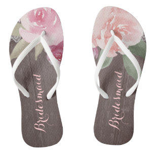 Tongs Russe aquarelle mariage de femme de ménage