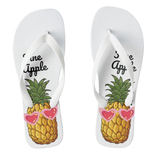 Tongs Sandales D'Ananas Mignées, Feuilles D'Ananas (Semelle)