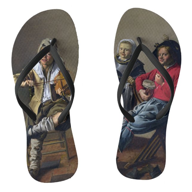 Tongs Sandales d'art" faisant musique" de Molenaer (Semelle)