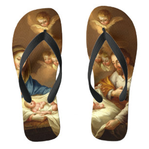 Tongs sandales d'art "La Natividad"