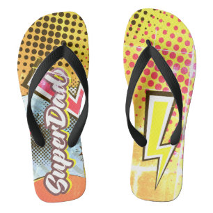 Tongs Sandales de plage de cadeau de fête des pères de