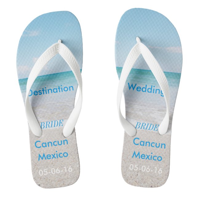Tongs Sandales de plage de mariage (Semelle)