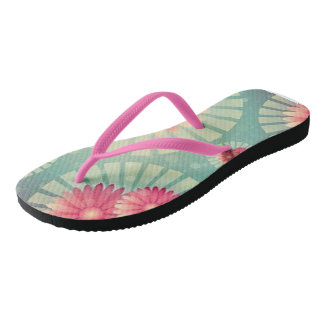 Tongs Sandales Flip Flops Florales Fleurs Modernes Brete