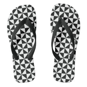 Tongs sandales géométriques à triangles