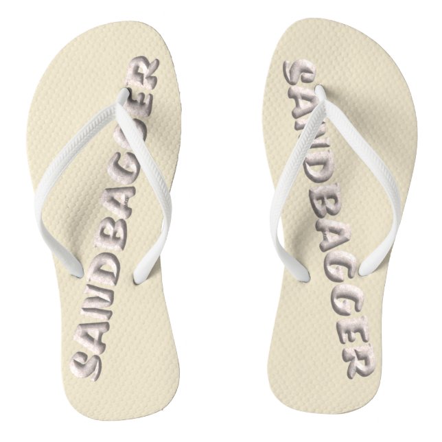 Tongs sandbagger crème (Semelle)